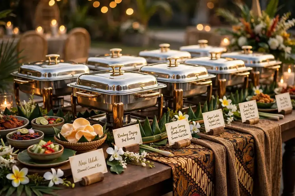 Catering Bu Pur buffet spread